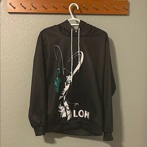 MARVEL NWOT Loki Black Hoodie Size Small